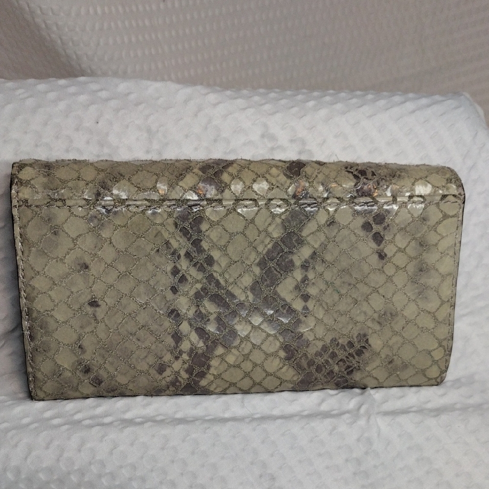Michael Kors Fulton Flap Python Embossed Continen… - image 2